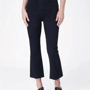 SPANX Cropped Black Flare Jeans NWT